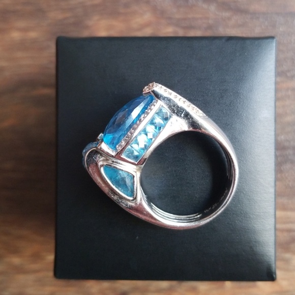 Colors of Passion Blue Topaz ring - Picture 3 of 8
